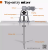 Top entry mixers for solving desulfurization and wastewater problems