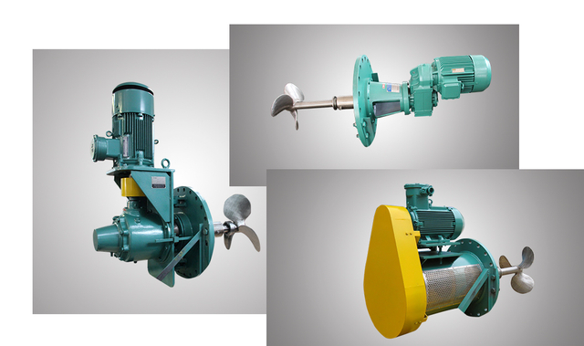 Side entry mixer with various brands of reducers