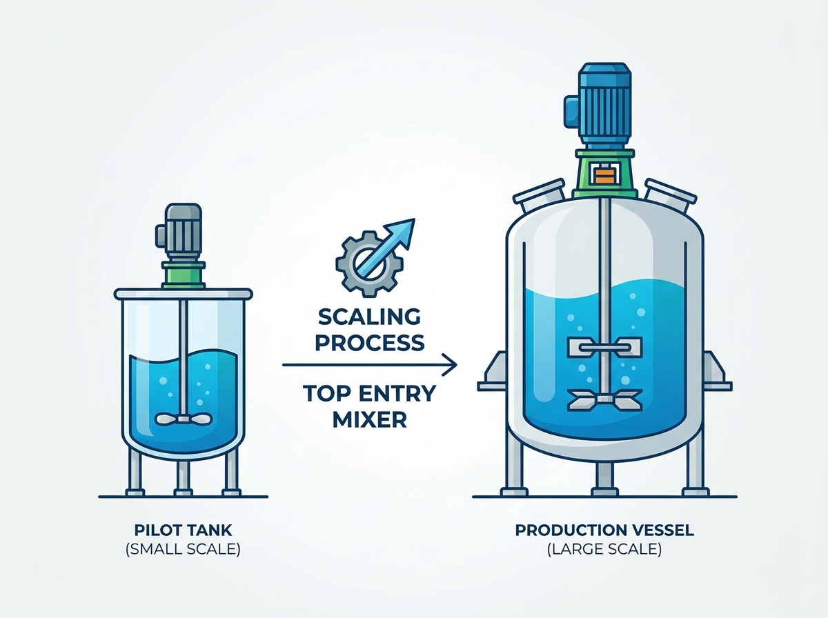 Top Entry Mixer Installation and Scaling